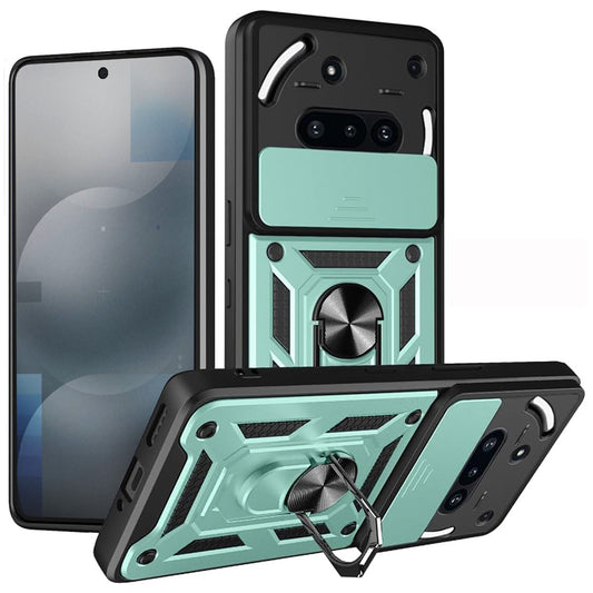 Funda para Nothing Phone (3a), Techsuit, CamShield, Verde