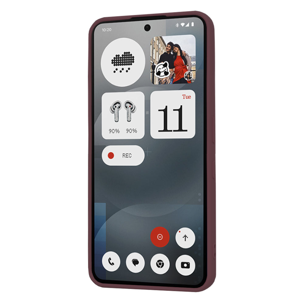 Funda para Nothing Phone (3a), Techsuit, SoftFlex, Vino