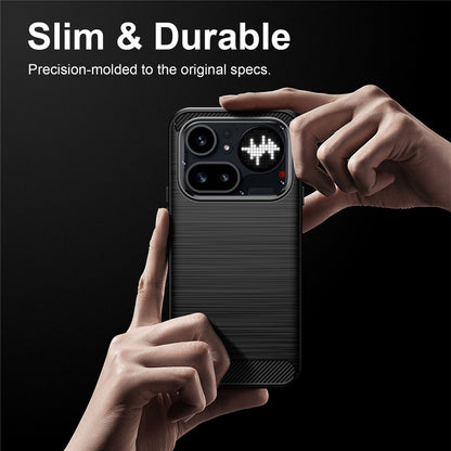 Funda para Nothing Phone (4a) Pro, Techsuit, Carbon, Negra