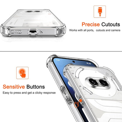 Funda para Nothing Phone (4a) Pro, Techsuit, Shockproof Clear, Transparente