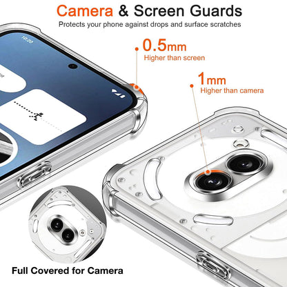 Funda para Nothing Phone (4a), Techsuit, Shockproof Clear, Transparente