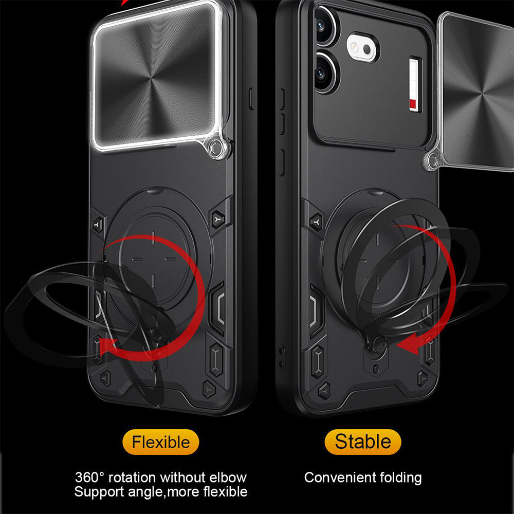 Funda para Nothing Phone (4b), Techsuit, CamGuard Pro, Negra
