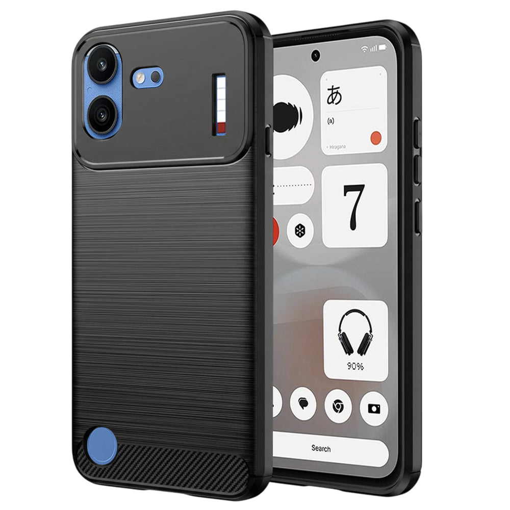 Funda para Nothing Phone (4b), Techsuit, Carbono, Negra