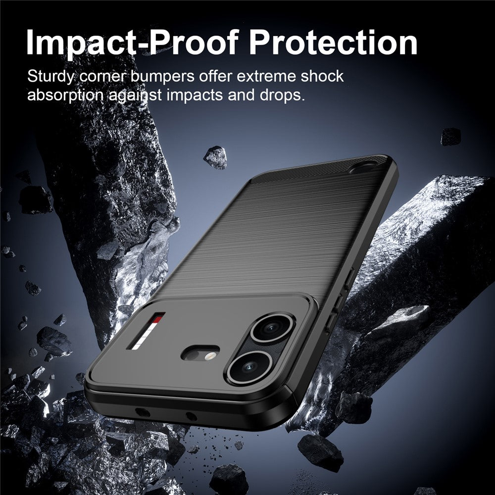 Funda para Nothing Phone (4b), Techsuit, Carbono, Negra