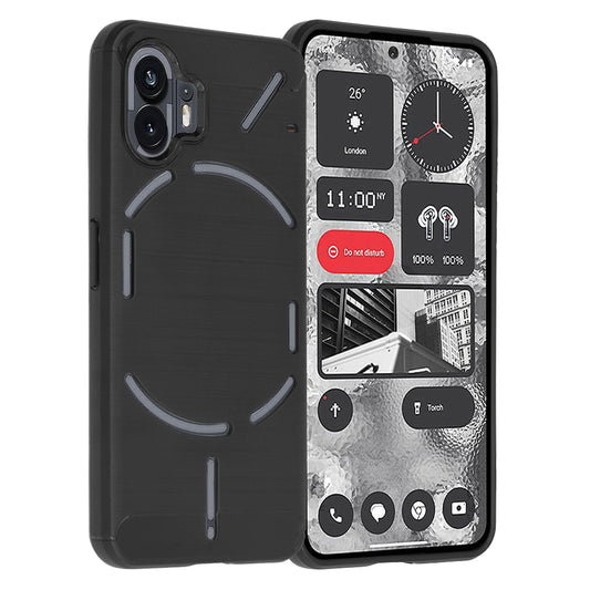 Funda para Nothing Phone (2), Techsuit, Carbono, Negra