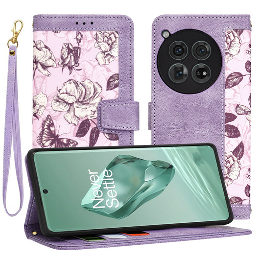 Funda para OnePlus 12, Techsuit, FlipCraft, Morado