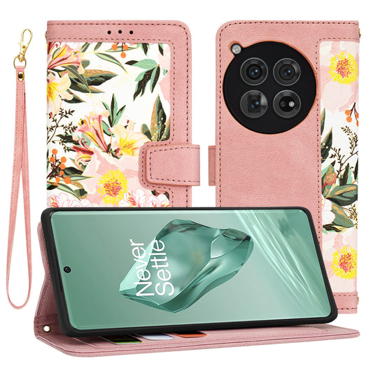 Funda para OnePlus 12, Techsuit, FlipCraft, Rosa