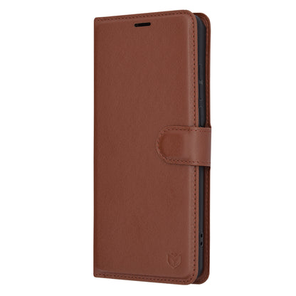 Funda para OnePlus 12, Techsuit, Leather Folio, Marrón