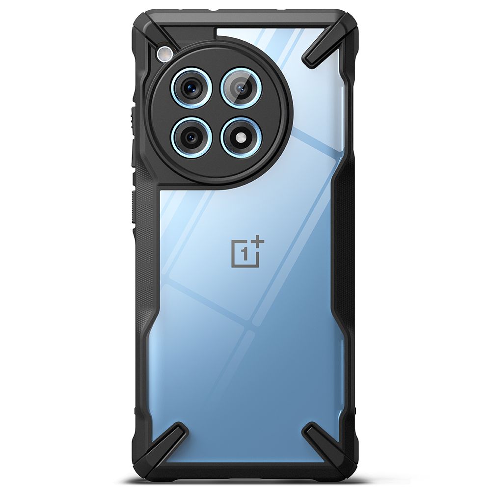 Funda para OnePlus 12R, Ringke, Fusion X, Negro 