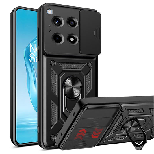 Funda para OnePlus 12R, Techsuit, CamShield, Negra