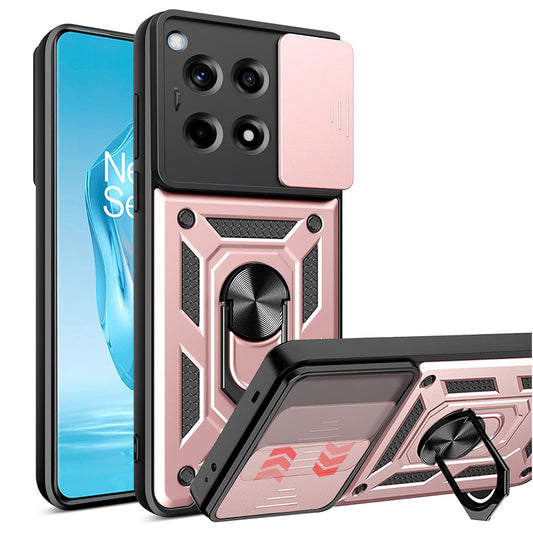 Funda para OnePlus 12R, Techsuit, CamShield, Rosa