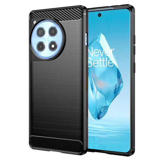 Funda para OnePlus 12R, Techsuit, Carbono, Negra