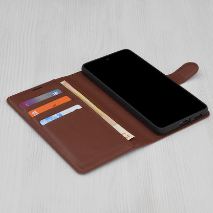 Funda para OnePlus 13R, Techsuit, Leather Folio, Marrón