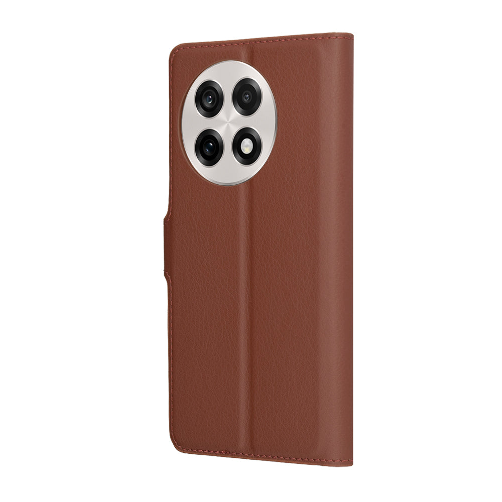 Funda para OnePlus 13R, Techsuit, Leather Folio, Marrón