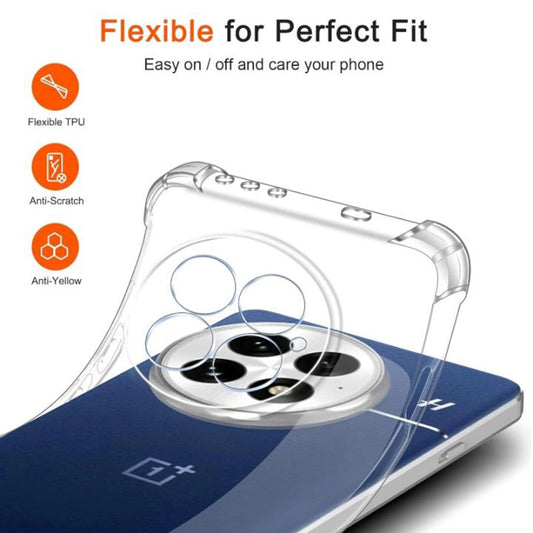 Funda para OnePlus 13R, Techsuit, Antigolpes Transparente, Transparente
