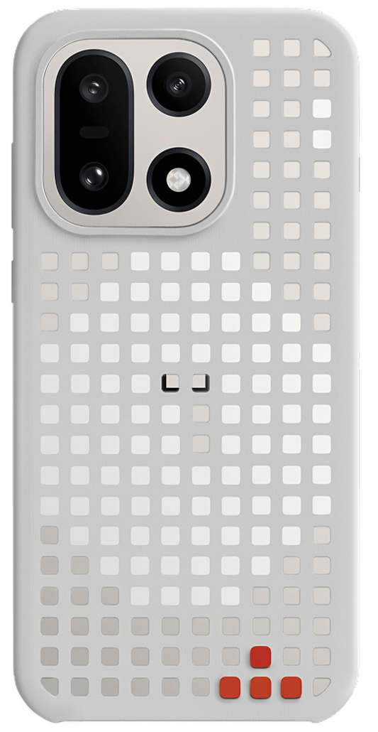 Funda para OnePlus 15, Patrón de Agujeros Magnético, Gris, Reempaquetada 5431102022