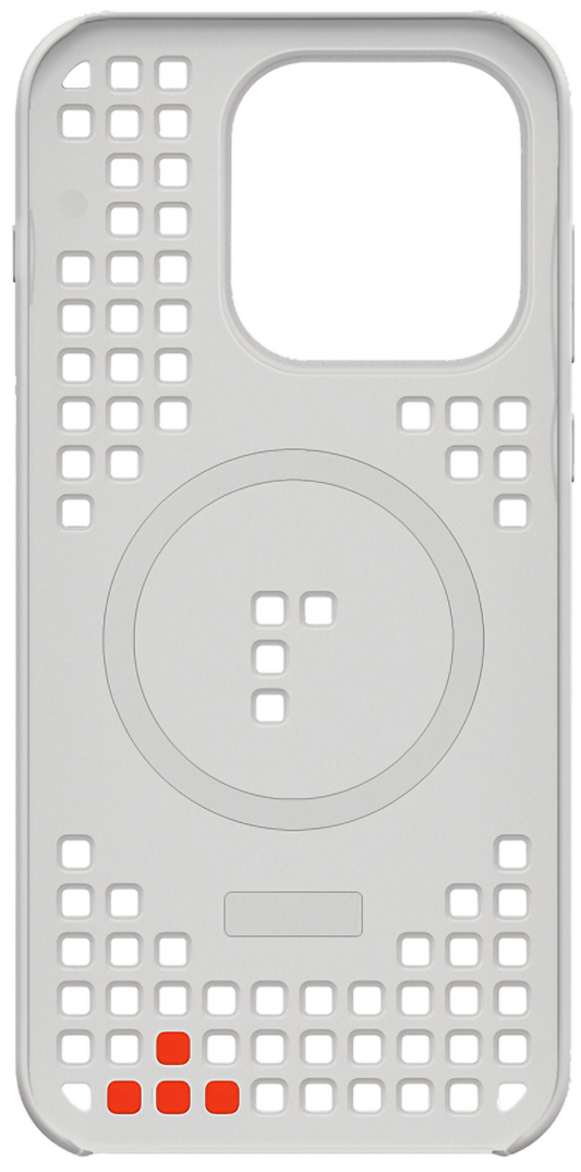 Funda para OnePlus 15, Patrón de Agujeros Magnético, Gris, Reempaquetada 5431102022