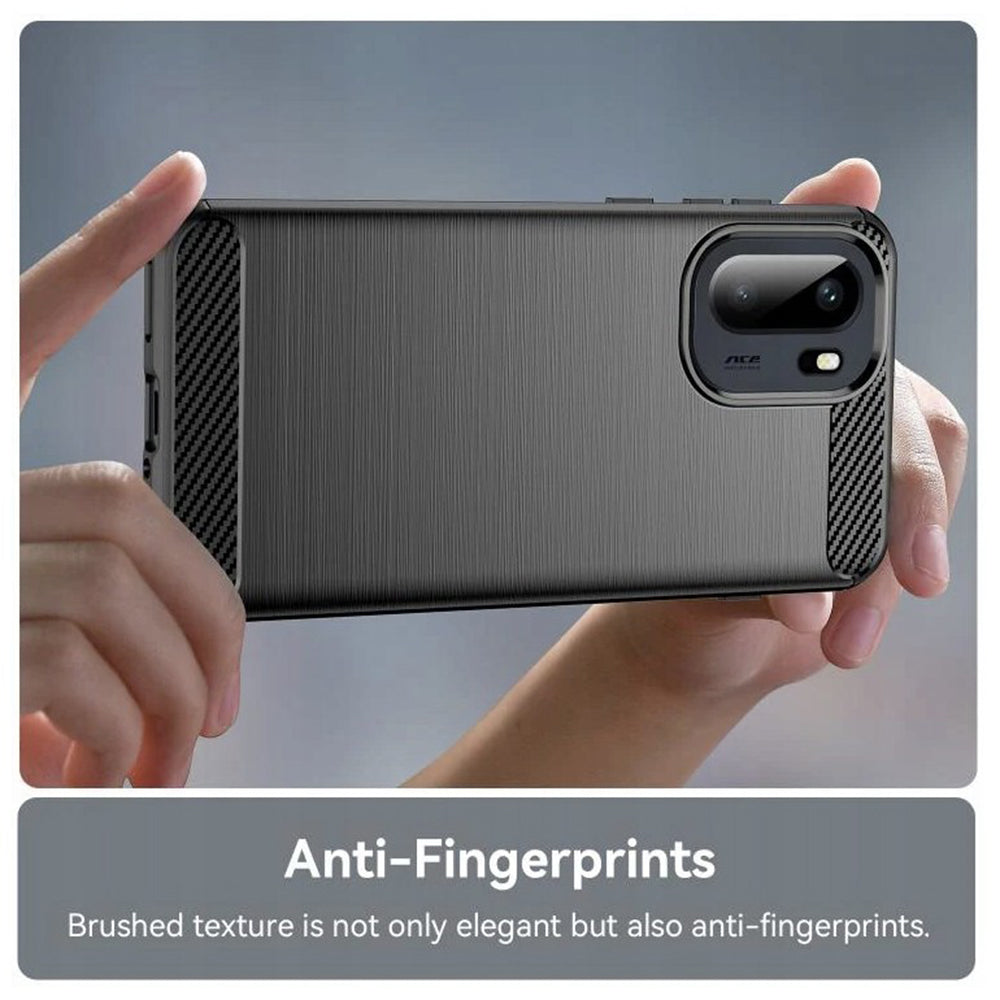 Funda para OnePlus 15R, Techsuit, Carbono, Negra