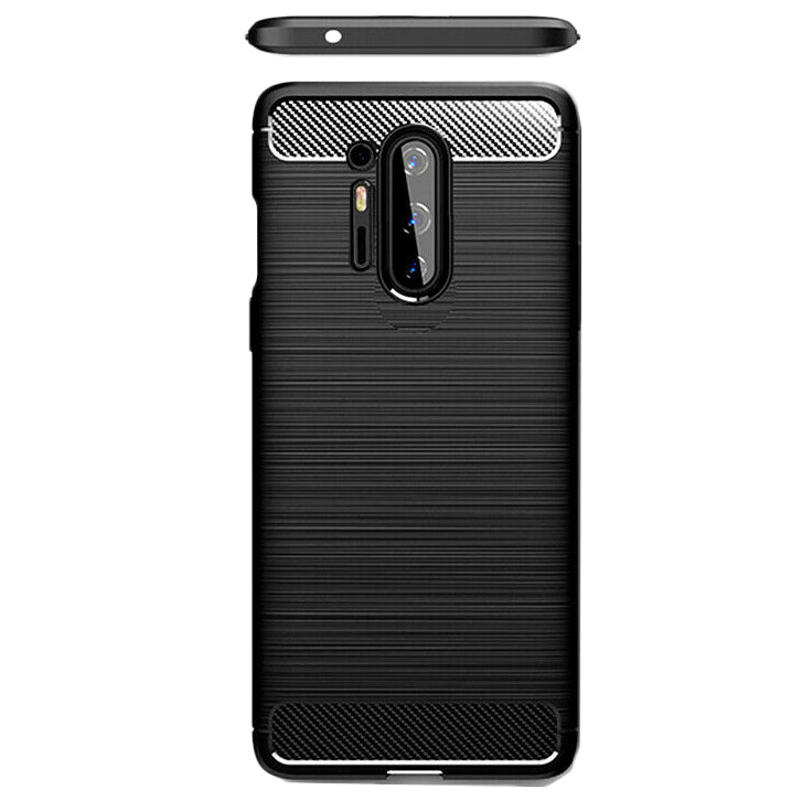 Funda para OnePlus 8 Pro, Techsuit, Carbono, Negra
