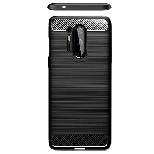 Funda para OnePlus 8 Pro, Techsuit, Carbono, Negra