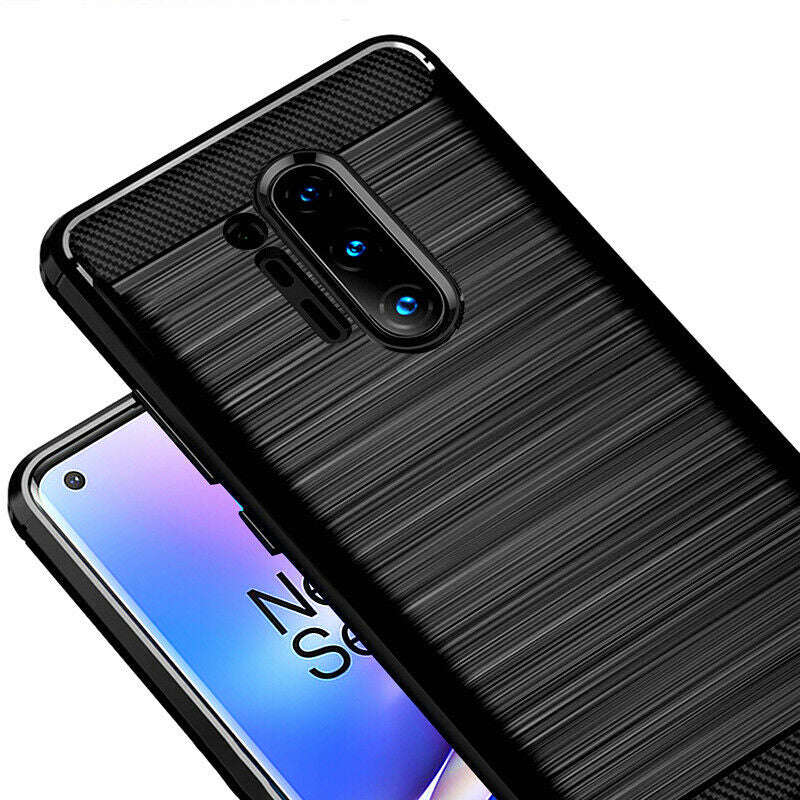 Funda para OnePlus 8 Pro, Techsuit, Carbono, Negra
