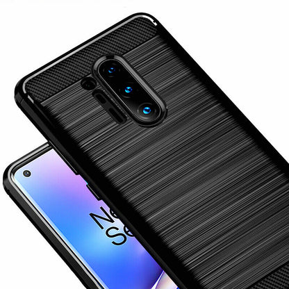 Funda para OnePlus 8 Pro, Techsuit, Carbono, Negra