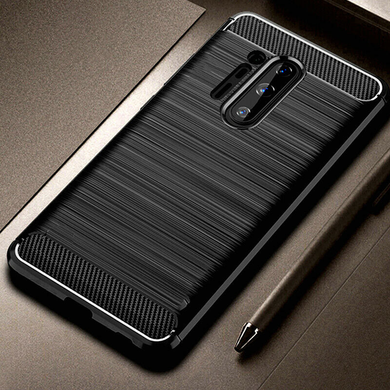 Funda para OnePlus 8 Pro, Techsuit, Carbono, Negra