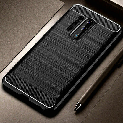 Funda para OnePlus 8 Pro, Techsuit, Carbono, Negra