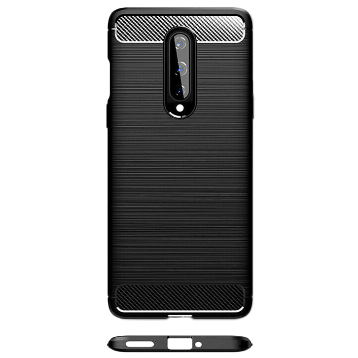 Funda para OnePlus 8, Techsuit, Carbono, Negra