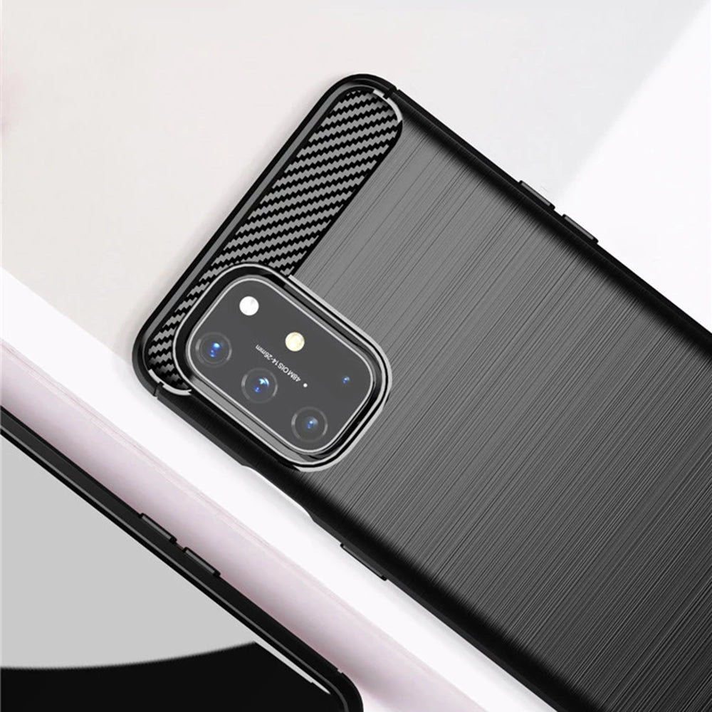 Funda para OnePlus 8T, Techsuit, Carbono, Negra