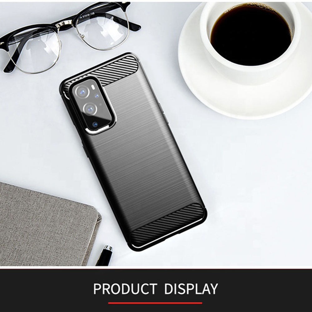 Funda para OnePlus 9 Pro, Techsuit, Carbono, Negra