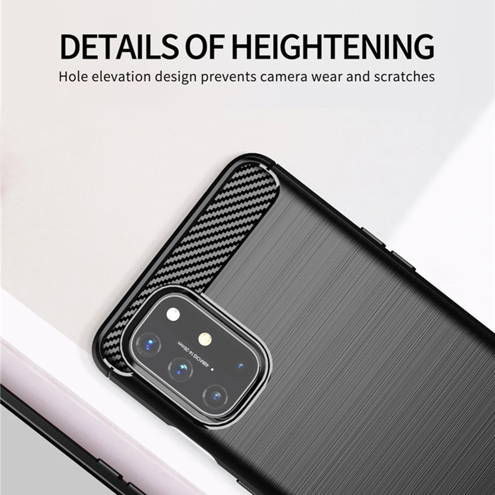 Funda para OnePlus 9, Techsuit, Carbono, Negra