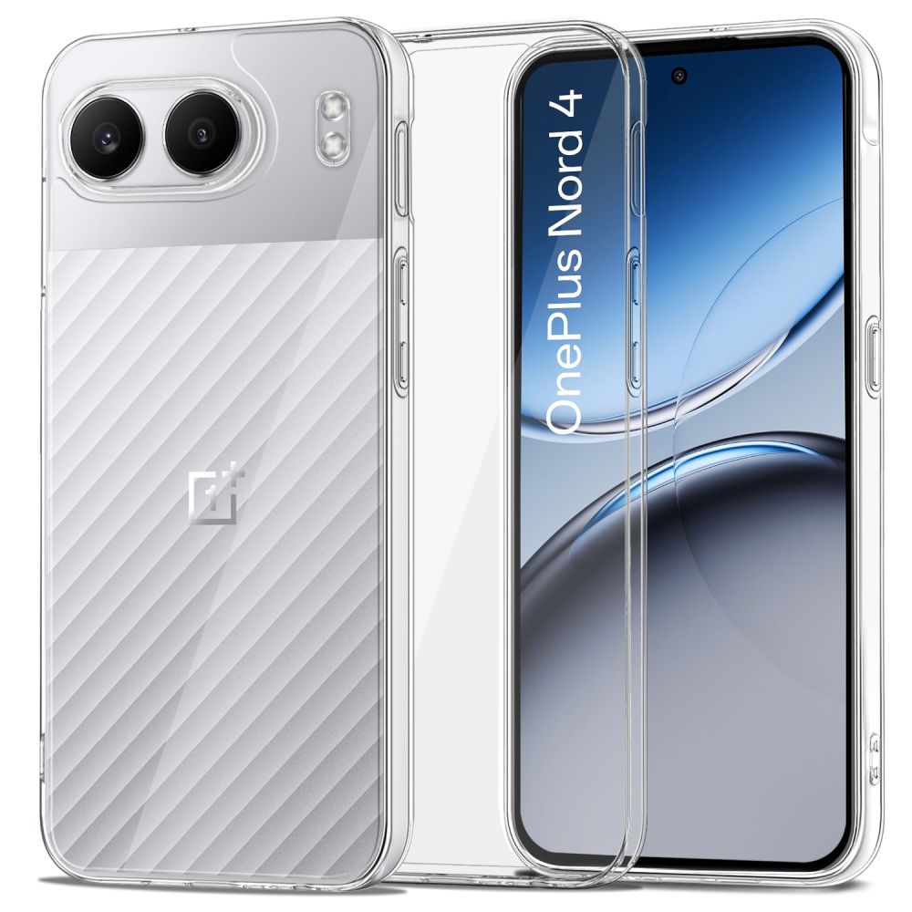 Funda para OnePlus Nord 4, Tech-Protect, Flexair Hybrid, Transparente 