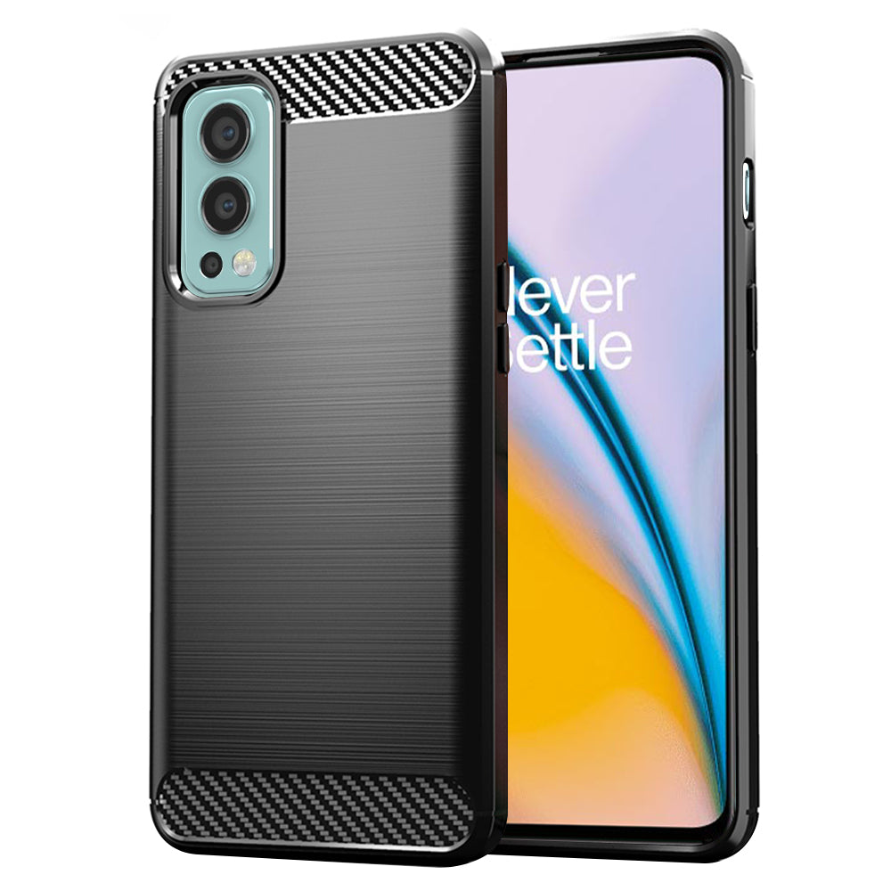 Funda para OnePlus Nord 2 5G, Techsuit, Carbono, Negra