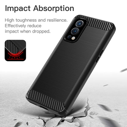 Funda para OnePlus Nord 2 5G, Techsuit, Carbono, Negra