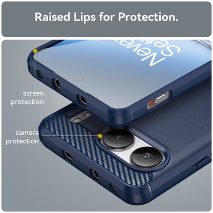 Funda para OnePlus Nord 4, Techsuit, Carbono, Azul