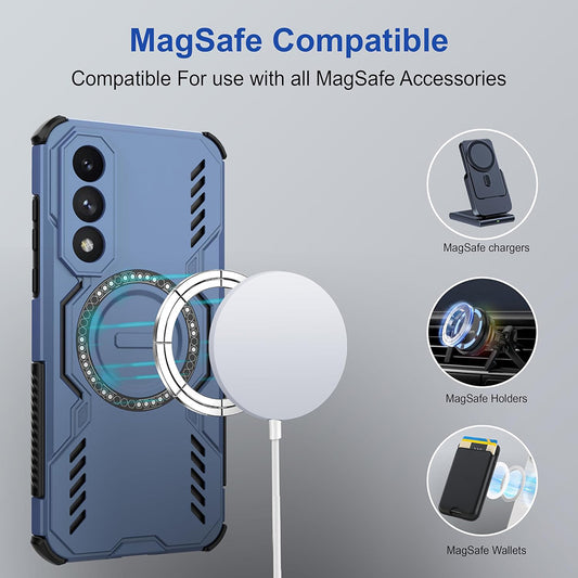 Funda MagSafe para OnePlus Nord 5, Techsuit, ArmorMag, Azul