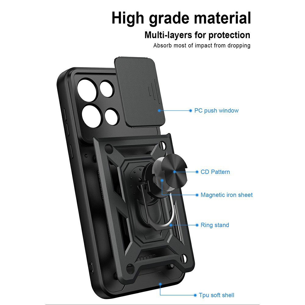 Funda para OnePlus Nord 6, Techsuit, CamShield, Negra