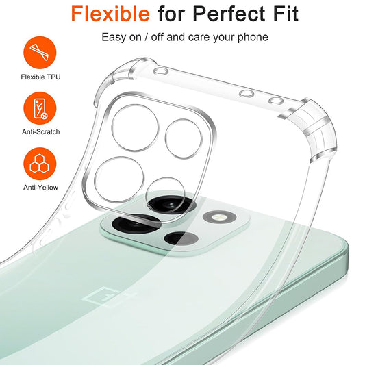 Funda para OnePlus Nord 6, Techsuit, Shockproof Clear, Transparente