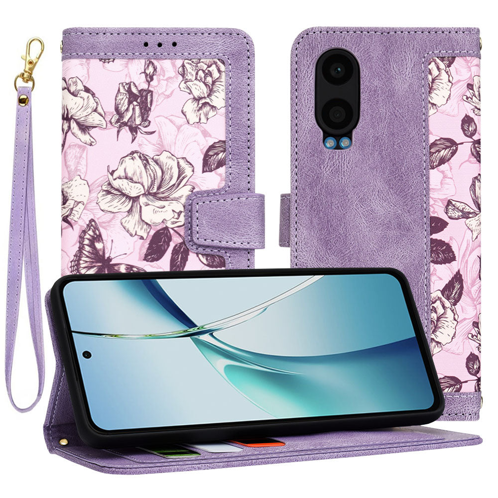 Funda para OnePlus Nord CE4 Lite, Techsuit, FlipCraft, Morado