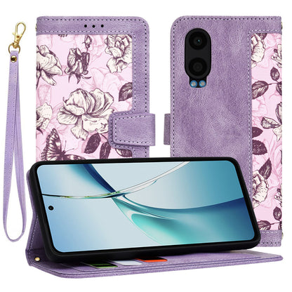 Funda para OnePlus Nord CE4 Lite, Techsuit, FlipCraft, Morado