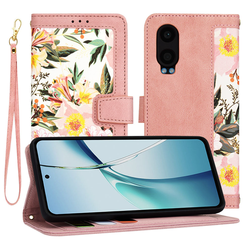 Funda para OnePlus Nord CE4 Lite, Techsuit, FlipCraft, Rosa