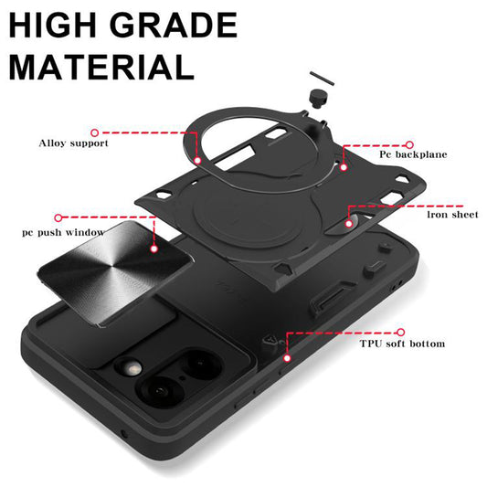 Funda para OnePlus Nord CE5, Techsuit, CamGuard Pro, Negra