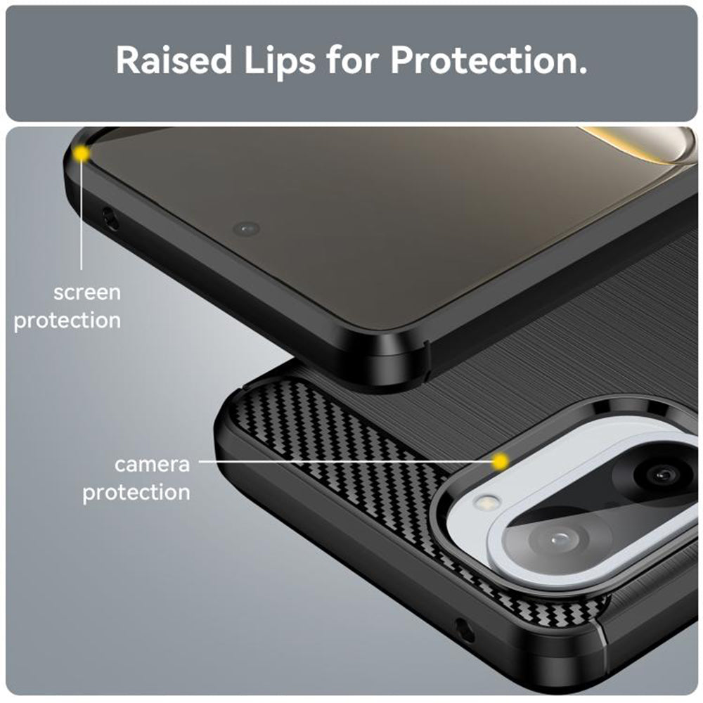 Funda para OnePlus Nord CE5, Techsuit, Carbono, Negra
