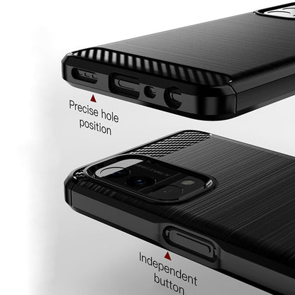 Funda para OnePlus Nord N200 5G / Oppo A74 5G / A54 5G, Techsuit, Carbono, Negra