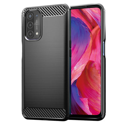 Funda para OnePlus Nord N200 5G / Oppo A74 5G / A54 5G, Techsuit, Carbono, Negra