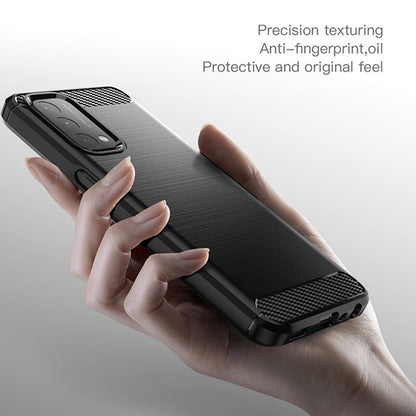 Funda para OnePlus Nord N200 5G / Oppo A74 5G / A54 5G, Techsuit, Carbono, Negra