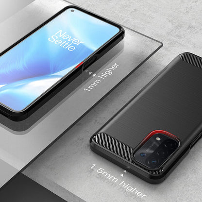Funda para OnePlus Nord N200 5G / Oppo A74 5G / A54 5G, Techsuit, Carbono, Negra