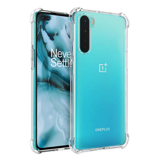 Funda para OnePlus Nord, Techsuit, Antichoque Transparente, Transparente