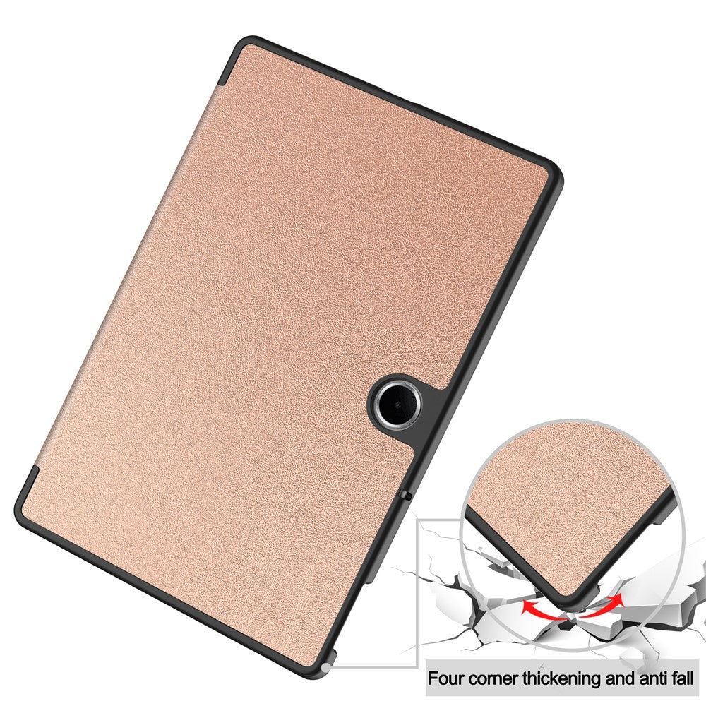Funda para OnePlus Pad Lite / Oppo Pad SE, Techsuit, FoldPro, Rosa Dorada